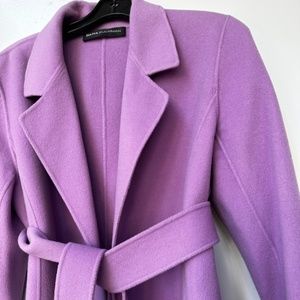 Dana Buchman full length, wool wrap coat size 10 in Lilac